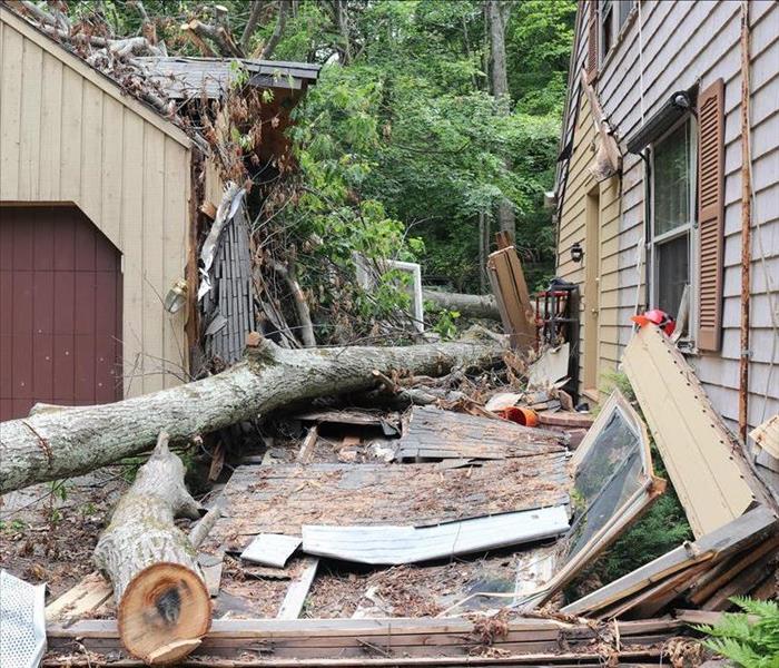 Storm Damages Home in Hamden CT
