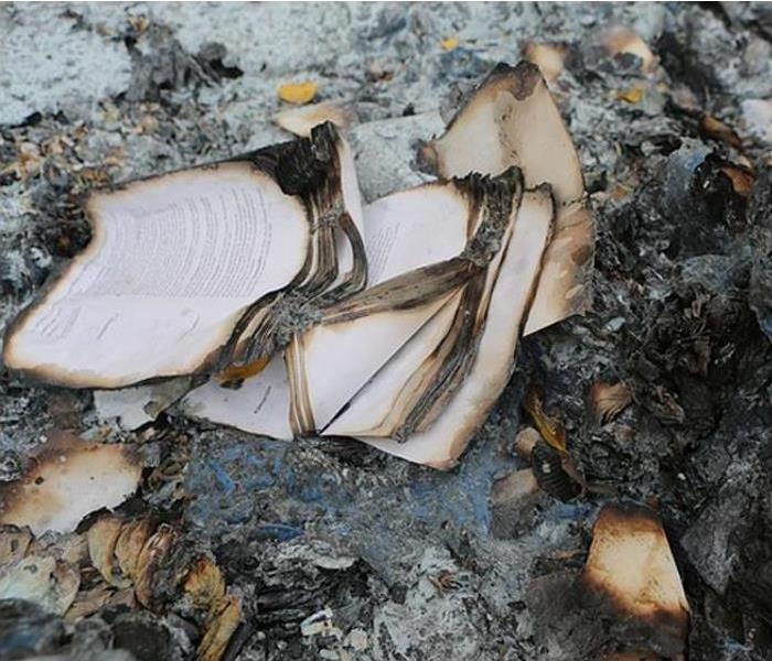 Burned Books in Home