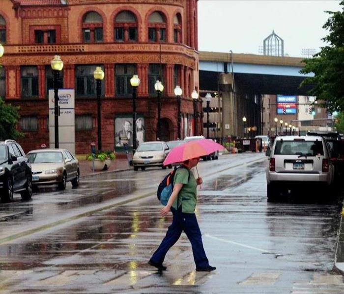 Connecticut Rain downtown
